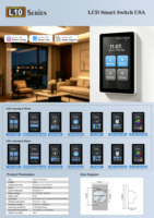 Einzigartiger Bestseller Tuya WLAN Zigbee LCD-Touchpanel Intelligenter Lichtschalter 1/2/3/4-fach Lichtschalter Sprachsteuerung Alexa Google
