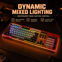 Clavier de jeu optique à commutation à chaud F1, rétroéclairage RVB, anti-ghosting N touches, clavier mécanique filaire USB pour joueurs d'e-sport