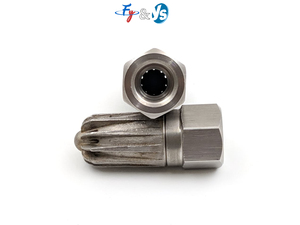 Buse <span class=keywords><strong>de</strong></span> soufflage premium 1/4'' à filetage interne 208 en acier inoxydable, économe en énergie, pour pulvérisation <span class=keywords><strong>de</strong></span> prétraitement <span class=keywords><strong>de</strong></span> surfaces industrielles - Product Image 4
