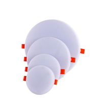Éclairage de panneau intérieur réglable, encastré, sans cadre, rond, panneaux LED 3D pour plafond