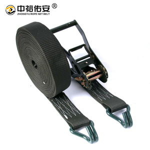 สายรัดจงหยูแบบมีตัวล็อค ขนาด 2 นิ้ว ทำจากโพลีเอสเตอร์ พร้อมตะขอรูปตัว J สองด้าน สำหรับรัดสินค้า - Product Image 1