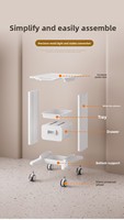 Grande Vente Chariot de Rangement Cosmétique Professionnel en Métal à 4 Roues Robuste pour Salons de Beauté, Cliniques, Spas, Hôpitaux et Hôtels – Grande Capacité