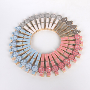 Tự Nhiên Bằng Gỗ Treo Peg Mini Màu Gỗ Memo Clip Quần Áo Túi Phòng Khách Sử Dụng Làm Vải Vải Nhựa Kim Loại - Product Image 1