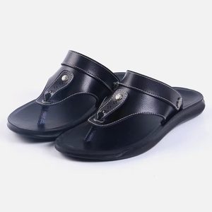 Tongs ouvertes pour hommes, sandales décontractées de plage, style arabe, dessus en microfibre, pantoufles d'extérieur – Grande Vente - Product Image 2