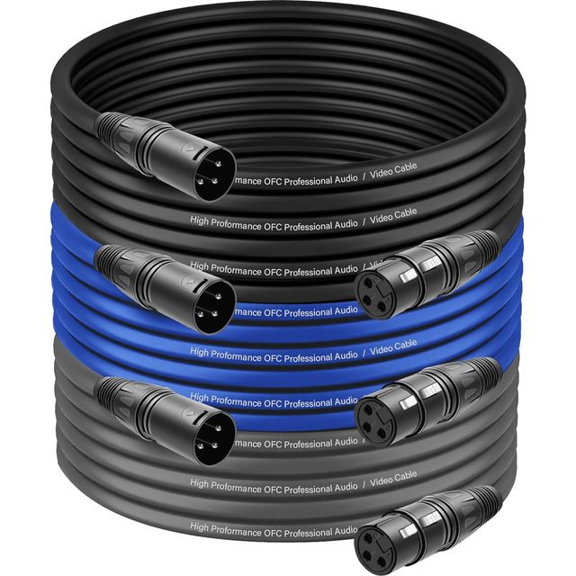 3 Pin Cable DMX Male to Female XLR Cables Stage Lighting Wires DMX Light Controller Moving Head DJ  Party DMX Cable for Lighting