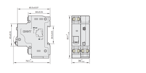 MCB мини автомат защити цепи NXB-40 1P + N C10 - Product Image 4