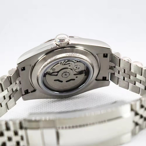 Montre automatique fine mécanique de style lumineux, résistante à l'eau, en alliage d'aluminium, diamètre 25 mm, verre saphir, 20 BAR - Product Image 3