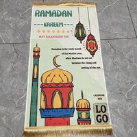 Tapis de prière de luxe du moyen-orient, tapis de culte musulman 3D en relief pliable, tapis de mosquée pliable, décorations du ramadan, vente en gros