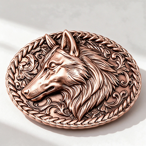 Hebilla de Cinturón Vaquero Occidental con Acabado Antiguo, Hebilla de Aleación de Zinc Grabada Personalizada, Accesorio para Hombre, Hecho a Mano, para Cinturón de Cuero Genuino - Product Image 2