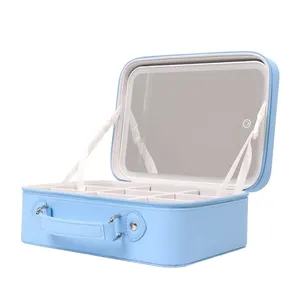 Support For Custom Makeup Bag With led Mirror New Products Storage With Mirror And Family Use led Mirror With Backlight