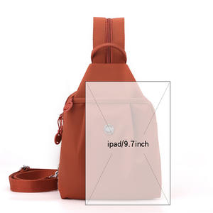 Mini sac de poitrine pour femmes antivol étanche 2025 nouveau Simple polyvalent mode Oxford tissu décontracté petit Mini sac à dos pour femmes - Product Image 5