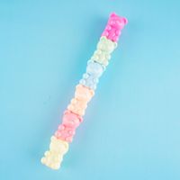 Forma de oso lindo 6 colores combinación marcador resaltador pluma de color de agua para los niños