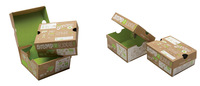 Boîtes rigides carrées écologiques personnalisées en kraft et carton ondulé, emballages en carton blanc, boîtes cadeaux, boîtes avion