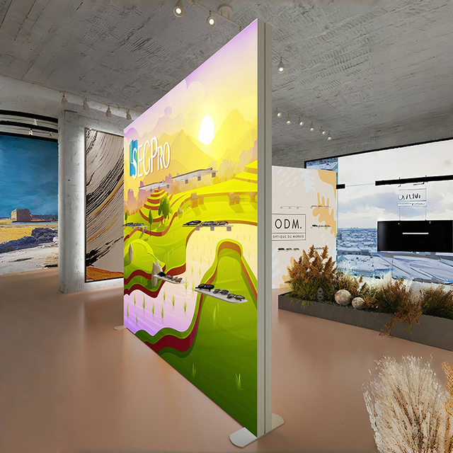 Lintel Custom Fabric Backlit Display Booth Light Box Display Fabric Advertising Light Box for Retail Stores Events SEG Light Box