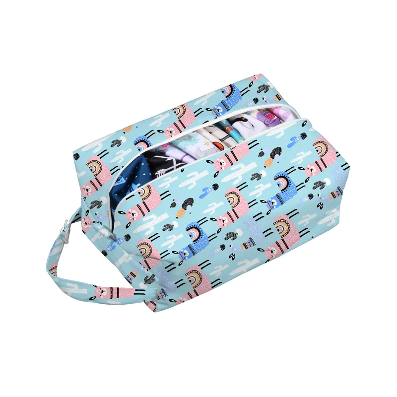 26X17X16cm PUL imperméable à l'eau bébé couches dosettes caddy organisateur maman nappy sac hygiénique sac