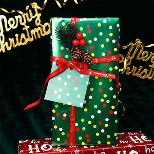 Factory Gift <b>Wrapping</b> <b>Paper</b> Metallic <b>Paper</b> 43*300 cm <b>Christmas</b> <b>Wrapping</b> <b>Paper</b> Packaging - Product Image 6