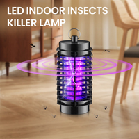 Lampe anti-moustiques UV LED 1,5 m 120 V/220 V en ABS, 8 pièces, noire, pour salle à manger, certifiée CE, marché UE, à semi-conducteurs