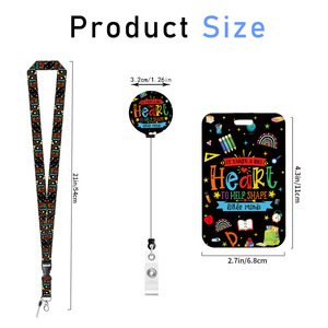 Factory direct stock of Heakt Teacher's Day <b>books</b>, rainbow rulers, UV printed bus cards, meal cards, and telescopic neck straps. - Product Image 3