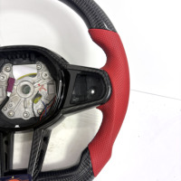 Volant en cuir en fibre de carbone personnalisable pour les modèles compatibles BMW LCI F10 F12 F30 F90 G05 G20 G80 G82 E46 E60 E90 E92