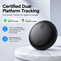 Étiquette intelligente anti-perte BLE compatible avec Apple Find My et Google Find My Device, système double, traceur étanche