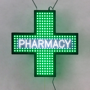 19*19 "cao sáng dược nhà hóa học cửa hàng chéo hiển thị trong nhà Single Side Acrylic LED chéo dược dấu hiệu - Product Image 5