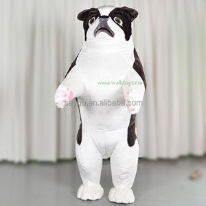 Costume de fourrure 2/2.6m gonflable Huskey chien jouets en mouvement dessin animé mascotte Costume unisexe en <span class=keywords><strong>peluche</strong></span> Huskey <span class=keywords><strong>patrouille</strong></span> chien Costumes pour Cosplay - Product Image 6