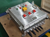 Boîtier de commande d'éclairage antidéflagrant Ex d Ex E pour systèmes d'automatisation industrielle et centrales électriques, IP65 IP66