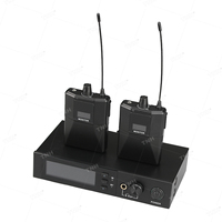 TNH IEM- ER102 Système de moniteur intra-auriculaire professionnel UHF 1 canal stéréo sans fil pour l'enregistrement en direct sur scène Surveillance intra-auriculaire