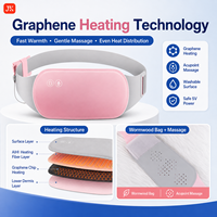 Meilleur Prix Jinke Ceinture Chauffante Portable Ajustable pour Soulagement des Douleurs Menstruelles et Dysménorrhées, Massage des Points d'Acupression