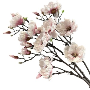 Groothandel Hoge Kwaliteit PU Kunstmatige Real Touch Magnolia Takken Bloemen voor Bruiloft Tafeldecoraties Feest Bloemstukken - Product Image 3