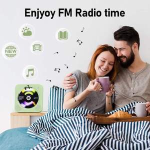 <span class=keywords><strong>Lecteur</strong></span> <span class=keywords><strong>CD</strong></span> portable BT 5.0 avec radio FM, lecture USB/AUX, son <span class=keywords><strong>HiFi</strong></span>, écran LED et télécommande sans fil – Vente chaude usine pour la maison - Product Image 5