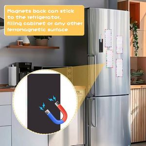 Imanes Magnéticos Suaves para Refrigerador con Diseños Florales y de Frutas, Notas Adhesivas para Listas de Compras, Planificador y Notas - Product Image 4