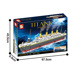 Khối Nhỏ Bộ Xây Dựng Mô Hình Titanic GẠCH XÂY DỰNG Siêu Nhỏ Đồ Chơi Tàu Titanic Khối Ghép Hình 3D Giáo Dục Tự Làm - Product Image 3