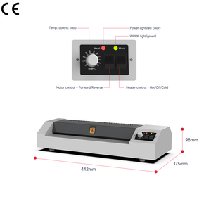 Văn phòng nóng và lạnh A3 Máy ép cho A3 tài liệu ảnh Máy cán - Product Image 5