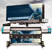 Impresora de Inyección de Tinta Ecológica Automática de Alta Calidad con Cabezal de Impresión I3200 de 1800 mm de Ancho para Impresión de Tarjetas, Vinilos y Etiquetas