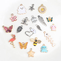 Pendentif en acier inoxydable électroplaqué - Accessoire créatif DIY pour porte-clés et sac