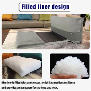 Nuevo y Elegante Reposacabezas de Franela para Coche con Soporte Ajustable de Espuma Viscoelástica y Base Antideslizante, Almohada Universal para el Cuello - Product Image 4