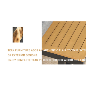 Canapé sectionnel moderne en forme <span class=keywords><strong>de</strong></span> L pour l'extérieur chaises longues en bois avec design pour balcon, cour, patio, mobilier <span class=keywords><strong>de</strong></span> <span class=keywords><strong>jardin</strong></span> luxueux et fonctionnel - Product Image 6