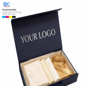 Wholesale Custom Logo Printed Folding Box for Silk Ties and Scarves Luxury Rigid Paperboard Packaging Gift Box Supplier New - Product Image 1