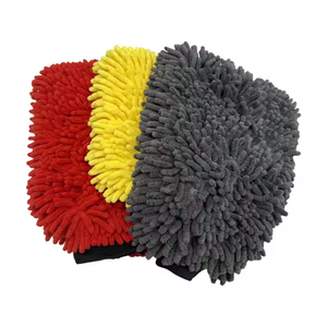 Guante de Chenilla Tejido de Doble Cara Premium, Microfibra Suave Personalizable, Guante de Lavado de Autos de Secado Rápido, para Detallar Neumáticos en Casa - Product Image 5