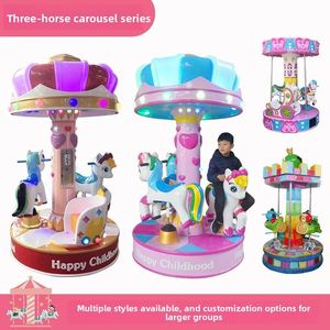 Máquina de Juego de Carrusel para 3 Personas, Equipo de Entretenimiento Comercial para Parques de Atracciones Infantiles, Mismo Modelo que los de los Parques - Product Image 2