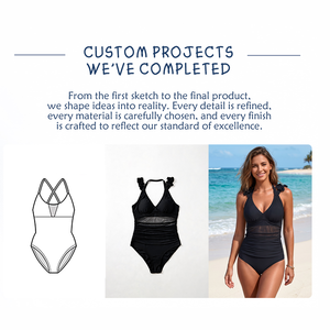 Fabricant <span class=keywords><strong>de</strong></span> maillots <span class=keywords><strong>de</strong></span> bain pour femmes sur mesure, ODM, maillots <span class=keywords><strong>de</strong></span> bain une pièce imprimés et unis avec tissu extensible en spandex - Product Image 3