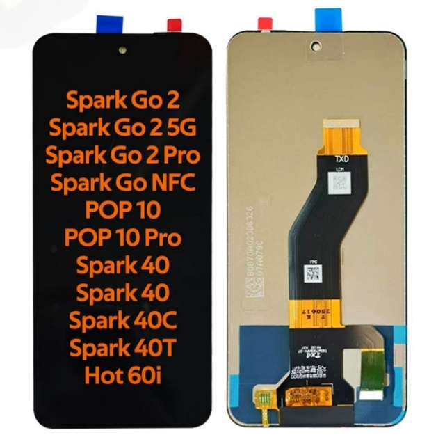 STAR RAY Factory Direct Sales OLED Cell Phone Screen for Infinix Tecno Models HOT60I SPARK GO2 POP10 SPARK40 KM5 X6728