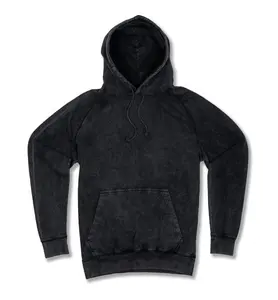 Manufacturers Wholesale Hoodie Grey Black Blank Vintage Hoodie Custom Logo Hoodies