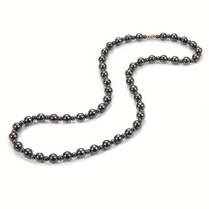 Colar Masculino PFT de Liga de Ferro Magnético Preto com Contas Geométricas em Formato de Bola - Product Image 6