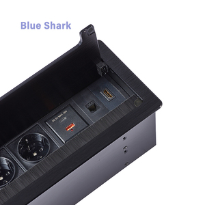 Toma <span class=keywords><strong>de</strong></span> Corriente <span class=keywords><strong>de</strong></span> Aleación <span class=keywords><strong>de</strong></span> Aluminio OEM con USB+ Rj45, Cargador Oculto en la Mesa, Toma <span class=keywords><strong>de</strong></span> Corriente Múltiple Cuadrada con Tapa Abatible - Product Image 4