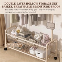 Porte-manteau mural mobile pour chambre à coucher, support de rangement simple pour vêtements, double ou simple, en métal, pour chaussures, salle de bain