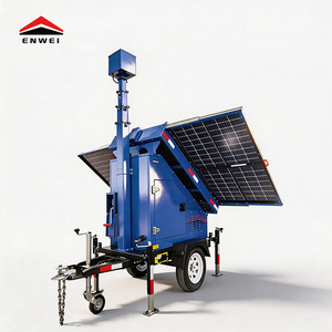 Générateur solaire portable étanche sur remorque avec 3*400W de panneaux monocristallins <span class=keywords><strong>pour</strong></span> chantier de construction en zone isolée - Product Image 1