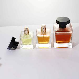 Rectangular Bayonet 30ml/<b>50ml</b>/100ml <b>Glass</b> Perfume <b>Bottle</b> with Screen Print Surface Screw Cap Sealing - Product Image 2