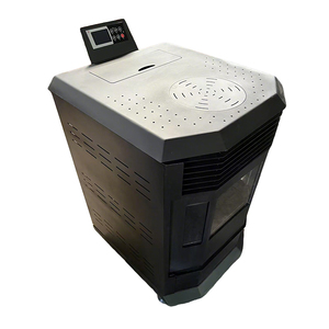 Estufas de pellets de doble propósito de 12 KW para casas, estufa de leña de combustible múltiple para interiores, estufa de diseño moderno de combustible de madera - Product Image 3